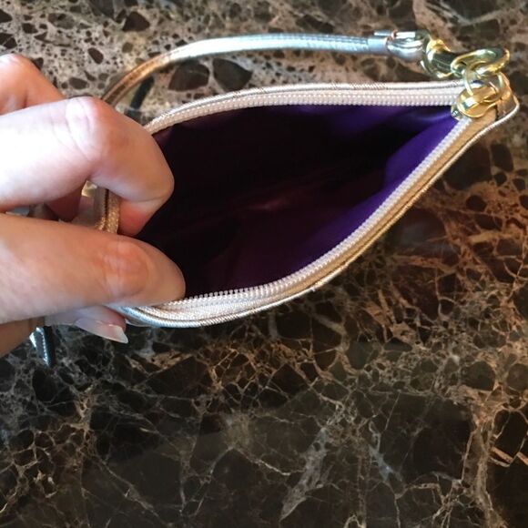 COACH METALLIC Taupe Wristlet! - Picture 4 of 11
